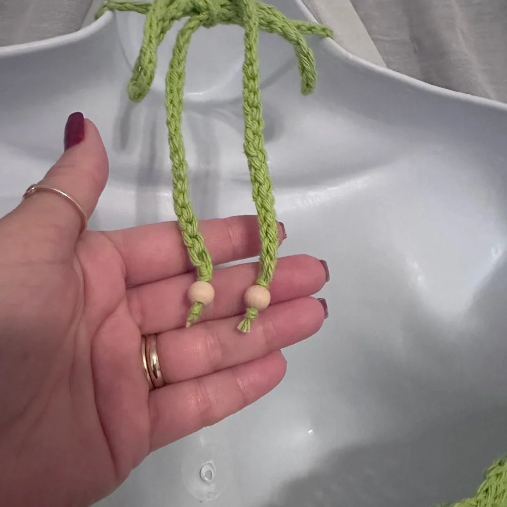 Crochet green Cropped Sofia - Picture 3 of 7